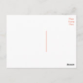 フローラサンキューミントグリーンワイルドフラワーポストカード ポストカード (裏面)