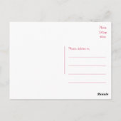 フローラサンキューレッドローズフラワー ポストカード (裏面)