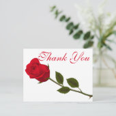 フローラサンキューレッドローズフラワー ポストカード (スタンド正面)