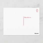 フローラサンキューレッドローズフラワー ポストカード (裏面)