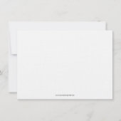 フローラサンゴモダン結婚式招待状モノグラム 招待状 (裏面)