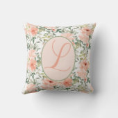 フローラサンゴ文字モノグラム クッション (裏面)
