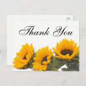 フローラサンフラワーイエローグリーン花 ポストカード (正面/裏面)