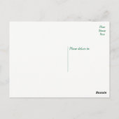 フローラサンフラワーイエローグリーン花 ポストカード (裏面)