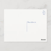 フローラサンフラワーイエローフラワーブルースカイ ポストカード (裏面)