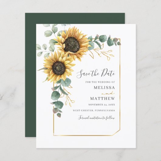 フローラサンフラワーユーカリ日付予算を保存 (正面/裏面)