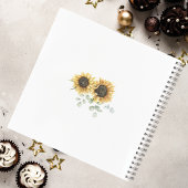 フローラサンフラワーユーカリ結婚プツスゲストブック ノートブック