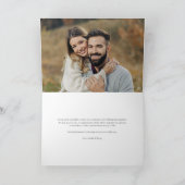 フローラサンフラワーユーカリ結婚写真 サンキューカード (内部)