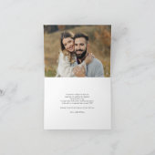 フローラサンフラワーユーカリ結婚写真 サンキューカード (内部)