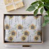 フローラサンフラワーユーカリ60誕生日カスタム 薄葉紙 (ギフト)