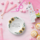 フローラサンフラワーユーカリ60thバースデーパーティー ペーパーボウル (パーティー)