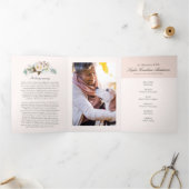 フローラサークルお祝い生命計画 三つ折り招待状 (内部)