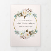 フローラサークルお祝い生命計画 三つ折り招待状 (カバー)