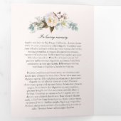 フローラサークルお祝い生命計画 三つ折り招待状 (内部最初)