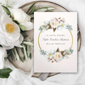 フローラサークルお祝い生命計画 三つ折り招待状