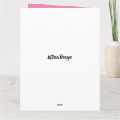 フローラサークルバナーマザー誕生日 カード (裏面)