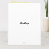 フローラサークルバナーマザー誕生日 カード (裏面)