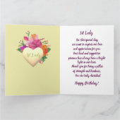 フローラサークルバナー第1女性牧師の妻 カード (内部)