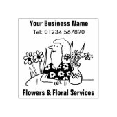 フローラサービス、花屋ラバースタンプ ラバースタンプ (インプリント)