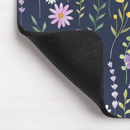 フローラサーフェスパターン – ファッション春の花 マウスパッド (コーナー)