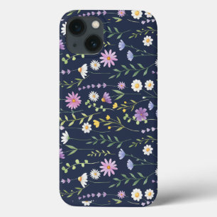 フローラサーフェスパターン – ファッション春の花 iPhone 13ケース