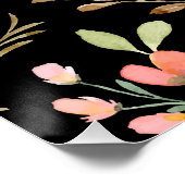 フローラサーフェスパターン – ファッション水彩春 ポスター (コーナー)