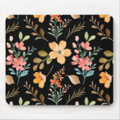 フローラサーフェスパターン – ファッション水彩春 マウスパッド (正面)