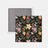 フローラサーフェスパターン – ファッション水彩春 マグネット (正面/裏面)