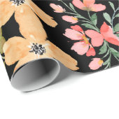 フローラサーフェスパターン – ファッション水彩春 ラッピングペーパー (ロールコーナー)