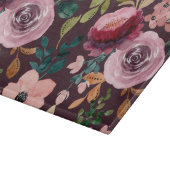 フローラサーフェスパターン – ファッション水色カラフル カッティングボード (角)