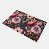 フローラサーフェスパターン – ファッション水色カラフル ドアマット (アングル)