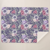 フローラシェルパ毛布 シェルパブランケット (正面(横))