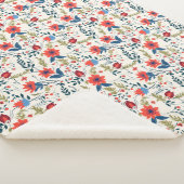 フローラシェルパ毛布 シェルパブランケット (3/4)