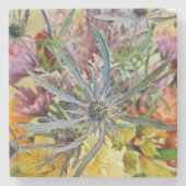 フローラシカラフルスルパステルボタニカルナチュラル ストーンコースター (正面)