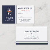 フローラシザーブルー美容師紹介カード 紹介カード (正面/裏面)