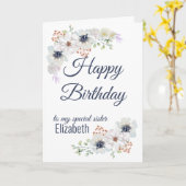 フローラシスターハッピーバースデー カード (黄色い花)