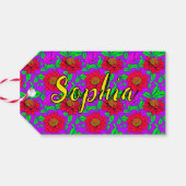 フローラシスター引用文&モノグラム | 特殊 ギフトタグ (裏面横)