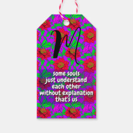 フローラシスター引用文&モノグラム | 特殊 ギフトタグ