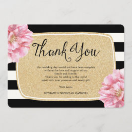 フローラシックなフォトサンキューカード/シャンパン サンキューカード