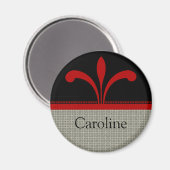 フローラシックなマグネット、ダークレッド マグネット (正面/裏面)