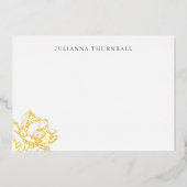 フローラシックなマグノリアルクセンパーソナル文房具 箔招待状 (正面)