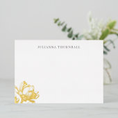 フローラシックなマグノリアルクセンパーソナル文房具 箔招待状 (立ち正面)