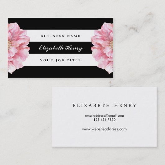 フローラシックな名刺 名刺 (正面/裏面)