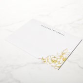 フローラシックな牡丹ラックスパーソナル文房具フォイルI 箔招待状 (回転した状態)