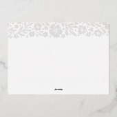 フローラシックな牡丹ルクセンパーソナル文房具 箔招待状 (裏面)