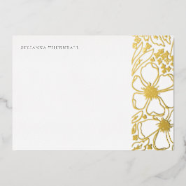 フローラシックな牡丹ルクセンパーソナル文房具 箔招待状