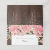 フローラシックな田舎の結婚式場 プレイスカード (外部開封)