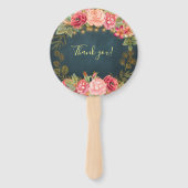 フローラシックバラブライダルシャワー歓迎 ハンドファン (裏面)