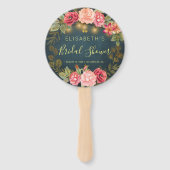 フローラシックバラブライダルシャワー歓迎 ハンドファン (正面)