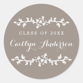 フローラシックパーソナライズされたグラード封筒用シール ラウンドシール